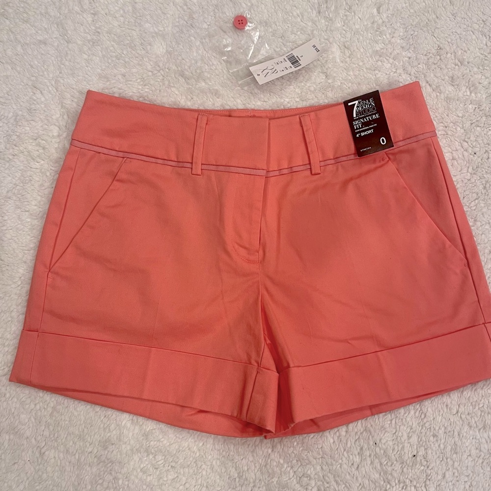 NY and Company Signature Fit Pink Shorts. NWT! Never worn! Size 0